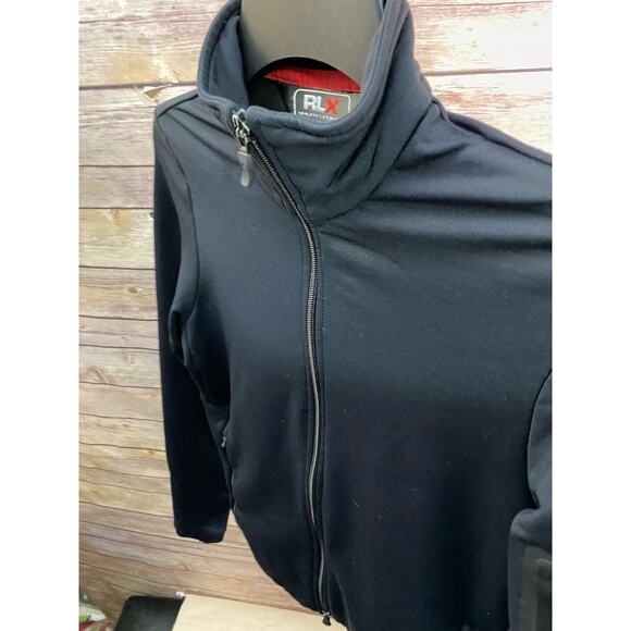 RLX Pullover Womens Performance Black Full Zip Long Sleeve Medium Ralph Lauren - Picture 9 of 10